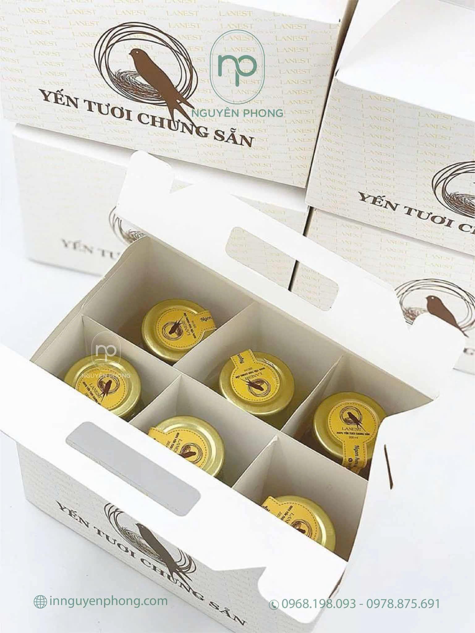 Mẫu hộp đựng yến